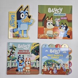 Bundle Lot Bluey Kids Todler Books Family Unicorse Romance Board Soft Hard